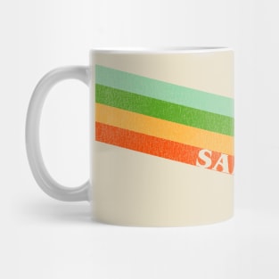 70s Style San Francisco Trolley Stripe Mug